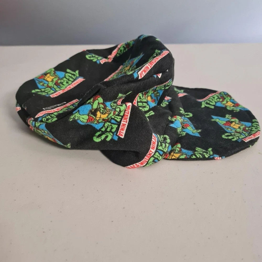 Vintage Teenage Mutant Ninja Turtles Hat Adult Raphael Painters Cap Handmade 90s
